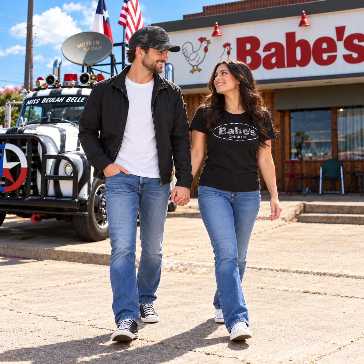 Babes Chicken Rhinestone Tee 3