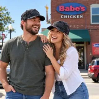 Babes Hat Black Camo 2